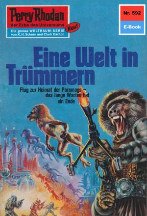 Book cover of Perry Rhodan 592: Eine Welt in Trümmern
