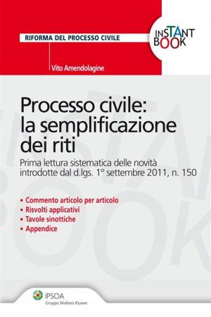 Cover of the book Processo civile: la semplificazione dei riti by Angelo Busani