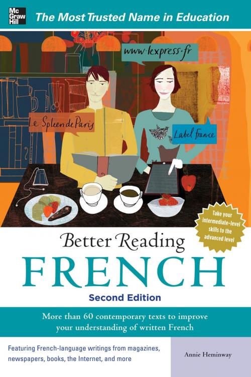 Cover of the book Better Reading French, 2nd Edition by Annie Heminway, McGraw-Hill Education