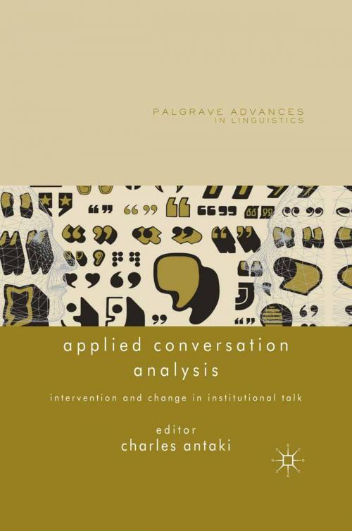 Cover of the book Applied Conversation Analysis by , Palgrave Macmillan UK