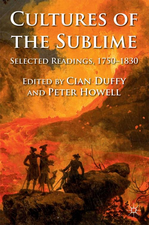 Cover of the book Cultures of the Sublime by Cian Duffy, Peter Howell, Macmillan Education UK