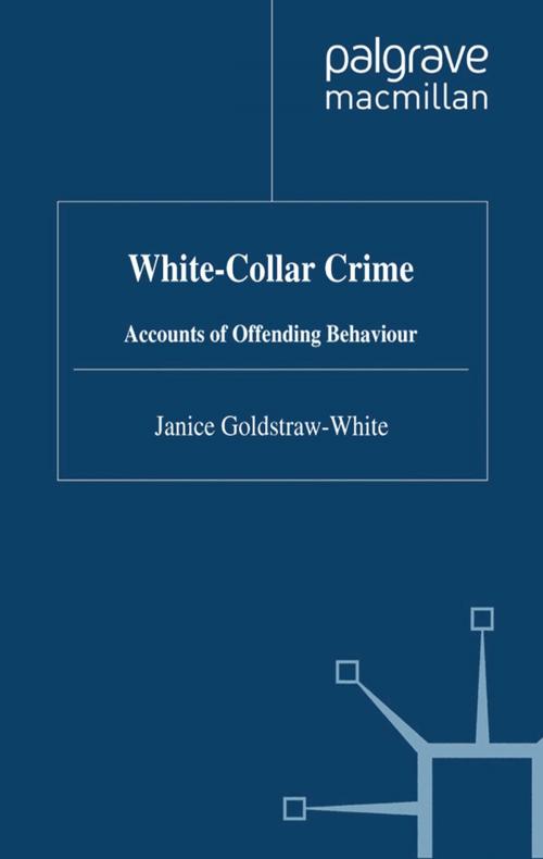 Cover of the book White-Collar Crime by J. Goldstraw-White, Palgrave Macmillan UK