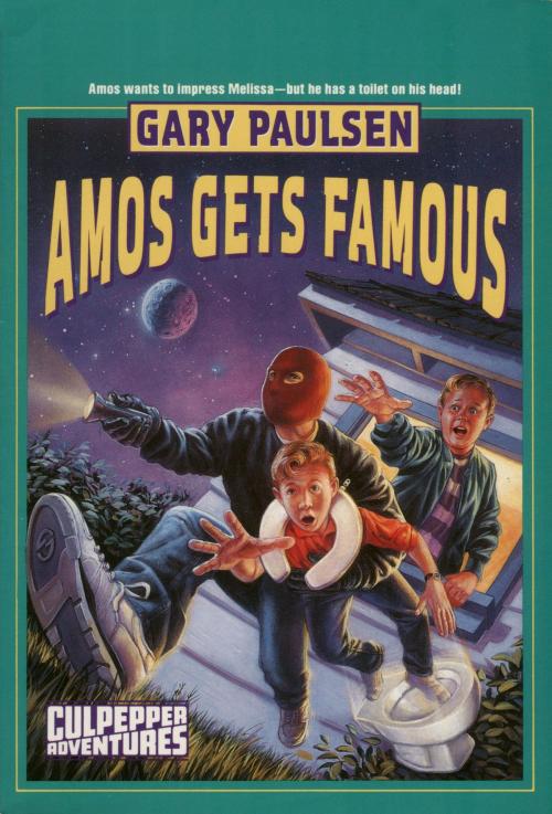 Cover of the book AMOS GETS FAMOUS by Gary Paulsen, Random House Children's Books