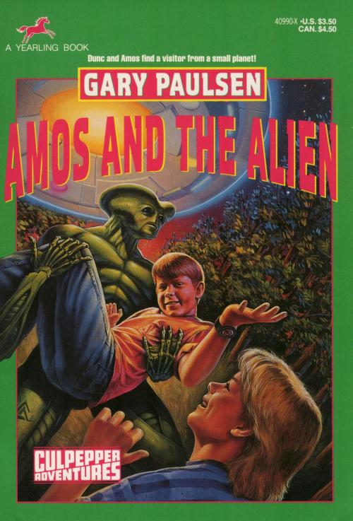Cover of the book AMOS AND THE ALIEN by Gary Paulsen, Random House Children's Books