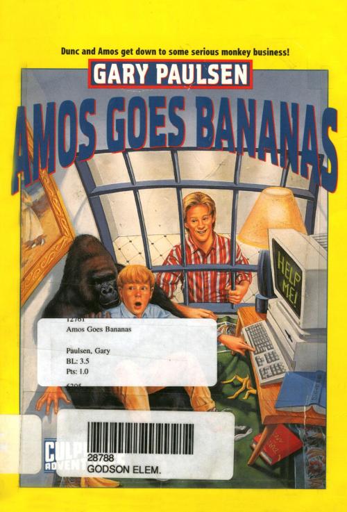 Cover of the book AMOS GOES BANANAS by Gary Paulsen, Random House Children's Books