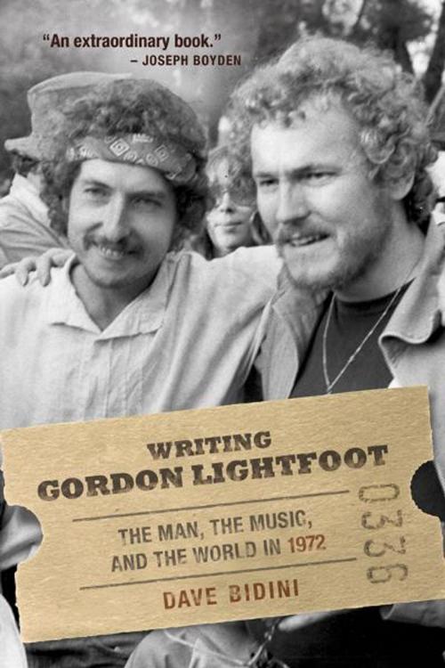 Cover of the book Writing Gordon Lightfoot by Dave Bidini, McClelland & Stewart