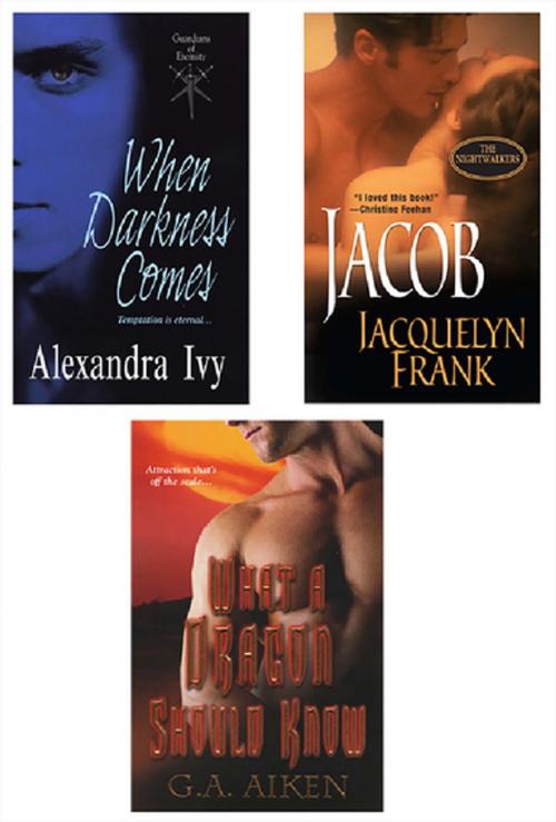 Cover of the book Supernatural Bundle with What a Dragon Should Know, When Darkness Comes & Jacob by G.A. Aiken, Alexandra Ivy, Jacquelyn Frank, Kensington