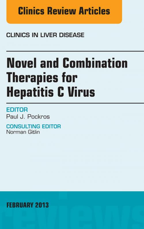 Cover of the book Novel and Combination Therapies for Hepatitis C Virus, An Issue of Clinics in Liver Disease, E-Book by Paul J. Pockros, MD, Elsevier Health Sciences