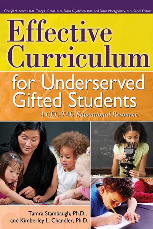 Cover of the book Effective Curriculum for Underserved Gifted Students by Tamra Stambaugh, Ph.D., Kimberley Chandler, Ph.D., Sourcebooks