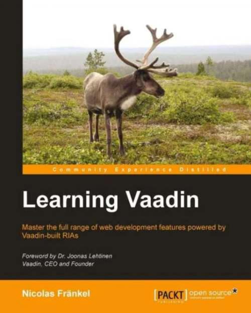 Cover of the book Learning Vaadin by Nicolas Frankel, Packt Publishing