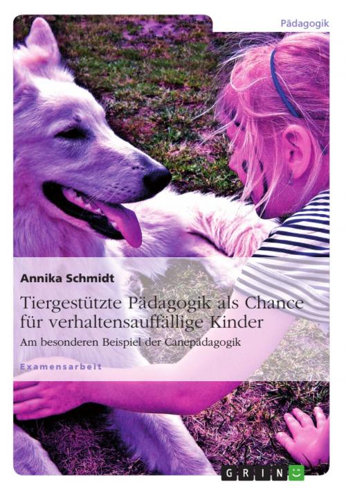 Cover of the book Tiergestützte Pädagogik als Chance für verhaltensauffällige Kinder by Annika Schmidt, GRIN Verlag