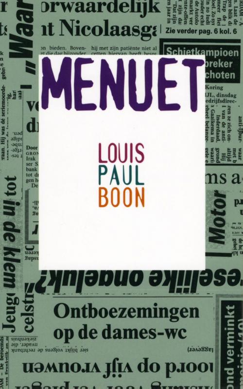 Cover of the book Menuet by Louis Paul Boon, Singel Uitgeverijen