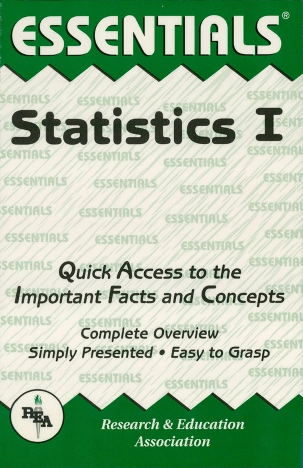 Big bigCover of Statistics I Essentials