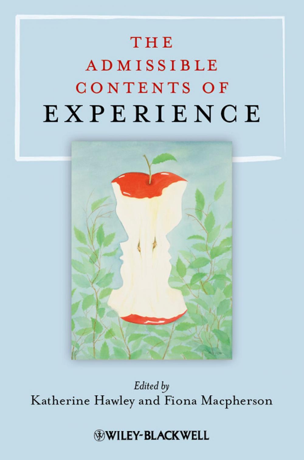 Big bigCover of The Admissible Contents of Experience
