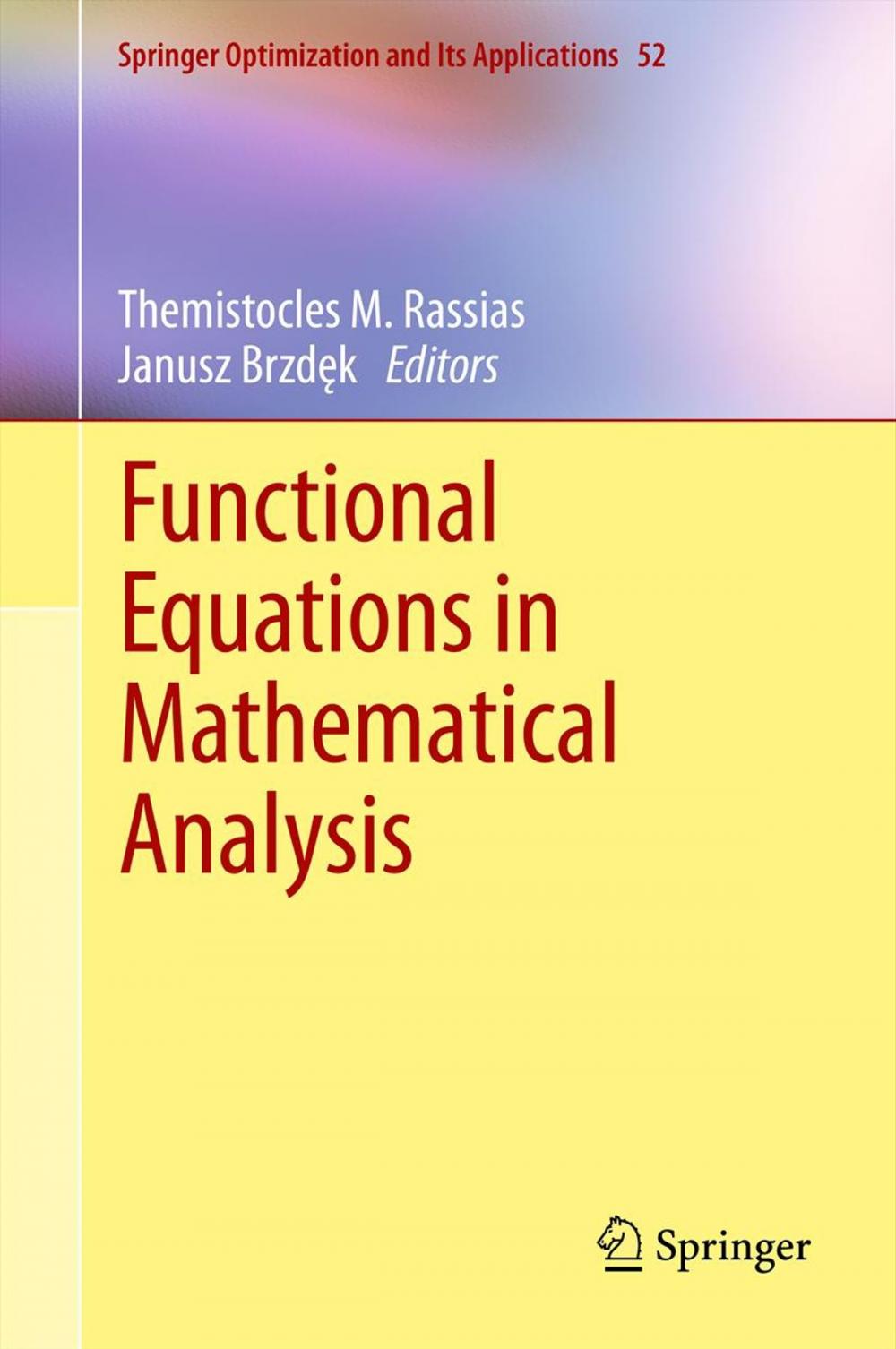 Big bigCover of Functional Equations in Mathematical Analysis