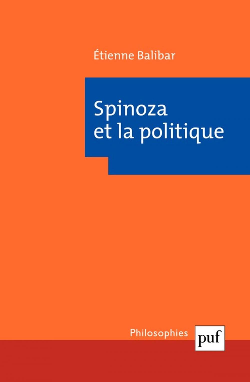 Big bigCover of Spinoza et la politique