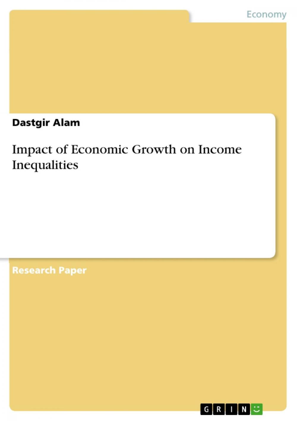 Big bigCover of Impact of Economic Growth on Income Inequalities