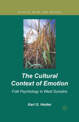 Cover of the book The Cultural Context of Emotion by D. Cohen-Mor