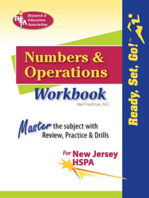 Cover of the book New Jersey HSPA Numbers and Operations Workbook by Larry Krieger, Ms. Nancy Fenton, M.A., Ms. Jessica Flitter, M.A.