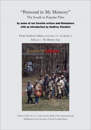Cover of the book "Personal in My Memory": The South in Popular Film by some of our favorite writers and filmmakers by John Weber