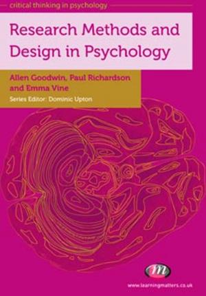 Book cover of Research Methods and Design in Psychology