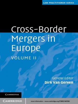 Cover of the book Cross-Border Mergers in Europe: Volume 2 by Emily Barman