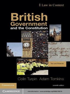 Book cover of British Government and the Constitution