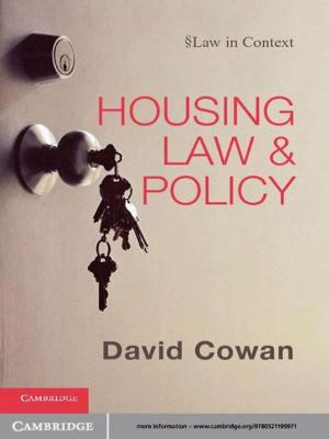 Cover of the book Housing Law and Policy by Elena Yudovina, Frank Kelly