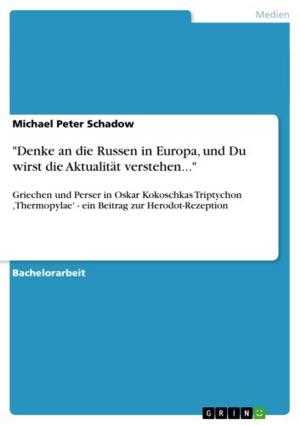 Cover of the book 'Denke an die Russen in Europa, und Du wirst die Aktualität verstehen...' by Christopher Reichow