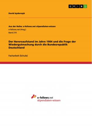Cover of the book Der Hereroaufstand im Jahre 1904 und die Frage der Wiedergutmachung durch die Bundesrepublik Deutschland by Alexander Gajewski