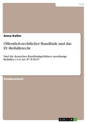 Cover of the book Öffentlich-rechtlicher Rundfunk und das EU-Beihilferecht by Nancy Kunze-Groß