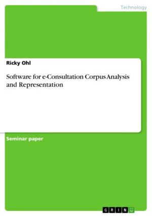 Cover of the book Software for e-Consultation Corpus Analysis and Representation by Michael Niehaus