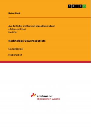 Cover of the book Nachhaltige Gewerbegebiete by Sindy Störer