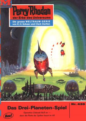 Cover of the book Perry Rhodan 435: Das Drei-Planeten-Spiel by Robert Feldhoff