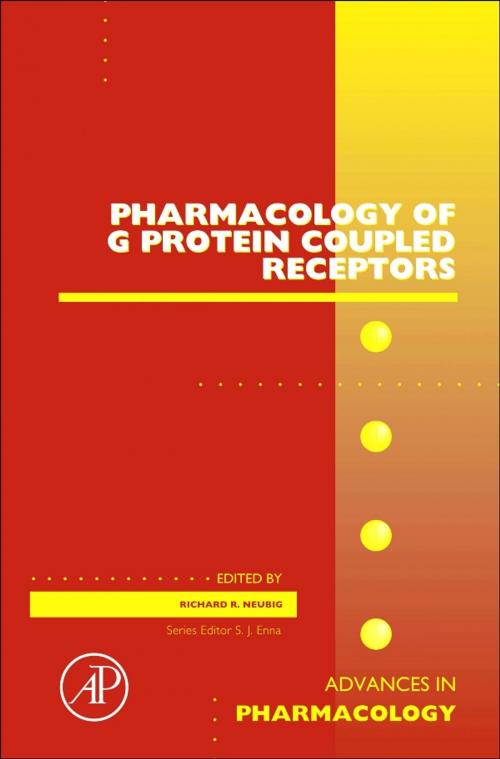 Cover of the book Pharmacology of G Protein Coupled Receptors by S. J. Enna, Elsevier Science