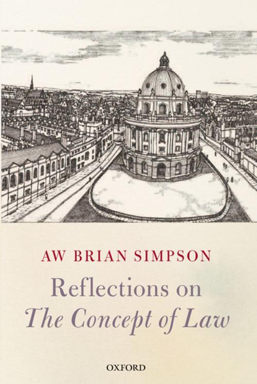 Cover of the book Reflections on 'The Concept of Law' by A. W. Brian Simpson, OUP Oxford