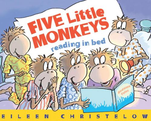 Cover of the book Five Little Monkeys Reading in Bed by Eileen Christelow, HMH Books