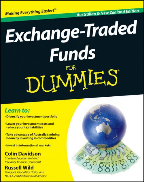 Cover of the book Exchange-Traded Funds For Dummies by Colin Davidson, Russell Wild, Wiley
