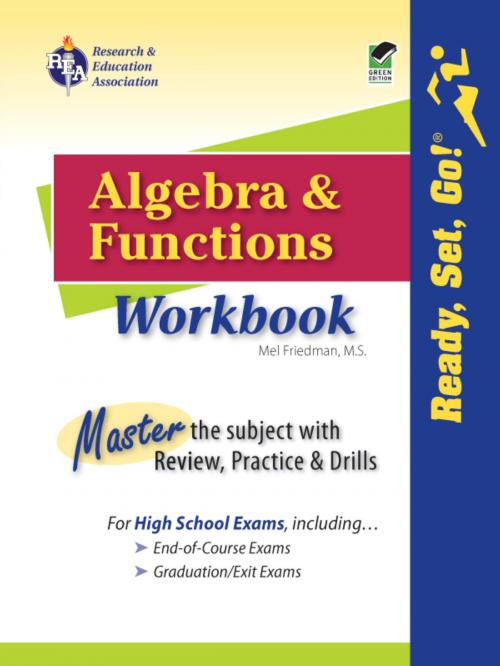 Cover of the book Algebra and Functions Workbook by Mel Friedman, Research & Education Association