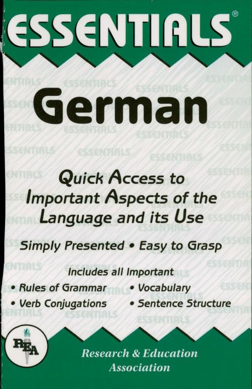 Cover of the book German Essentials by Linda Thomas, Research & Education Association