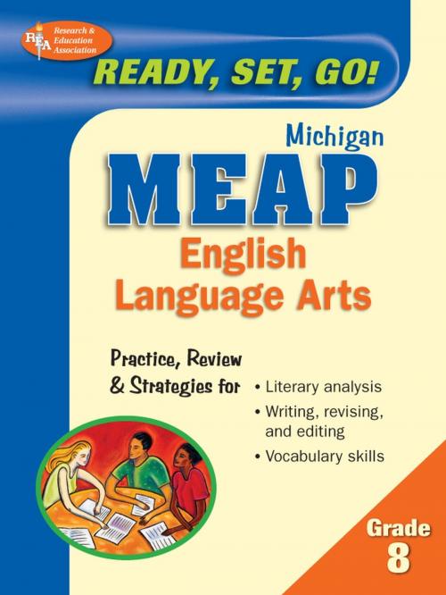 Cover of the book Michigan MEAP Grade 8 English Language Arts by Editors of REA, Dana Passananti, Research & Education Association