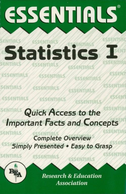 Cover of the book Statistics I Essentials by Emil G. Milewski, Research & Education Association