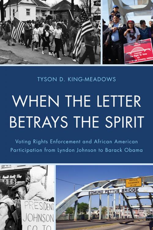 Cover of the book When the Letter Betrays the Spirit by Tyson D. King-Meadows, Lexington Books