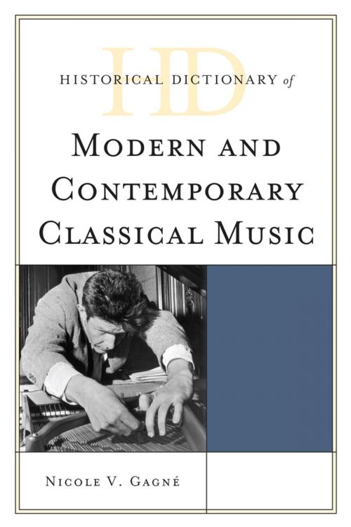 Cover of the book Historical Dictionary of Modern and Contemporary Classical Music by Nicole V. Gagné, Scarecrow Press