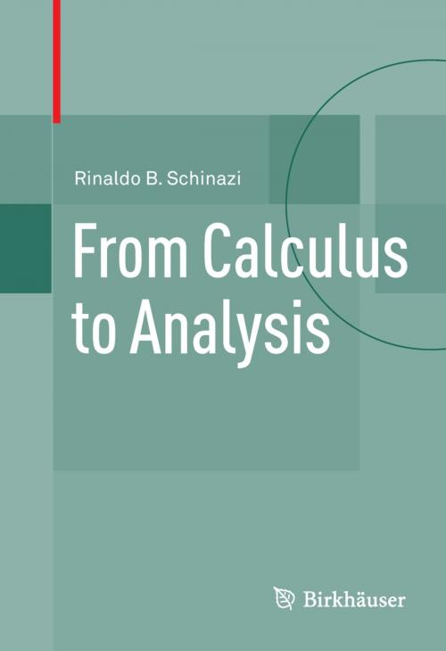 Cover of the book From Calculus to Analysis by Rinaldo B. Schinazi, Birkhäuser Boston
