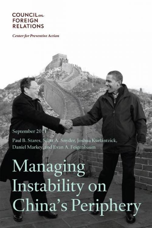Cover of the book Managing Instability on China's Periphery by Paul B. Stares, Scott A. Snyder, Joshua Kurlantzick, Daniel Markey, Evan A. Feigenbaum, Council on Foreign Relations