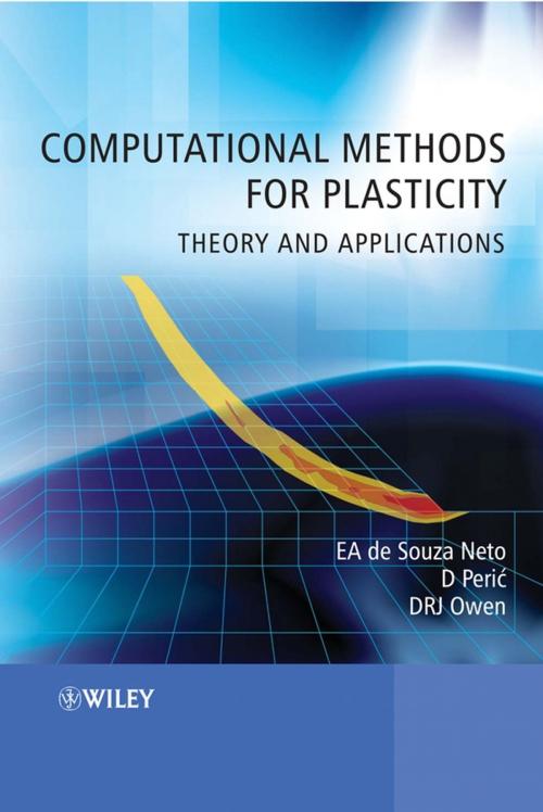 Cover of the book Computational Methods for Plasticity by Eduardo A. de Souza Neto, Djordje Peric, David R. J. Owen, Wiley