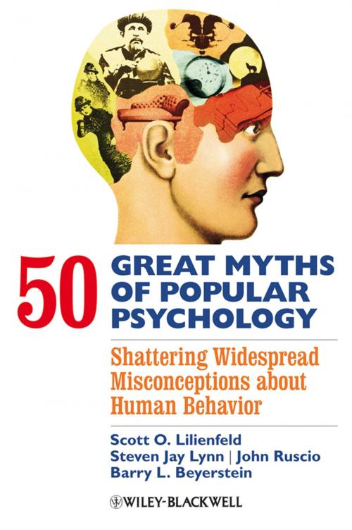 Cover of the book 50 Great Myths of Popular Psychology by Scott O. Lilienfeld, Steven Jay Lynn, John Ruscio, Barry L. Beyerstein, Wiley