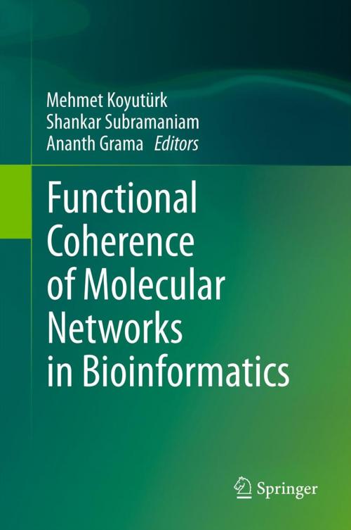 Cover of the book Functional Coherence of Molecular Networks in Bioinformatics by , Springer New York
