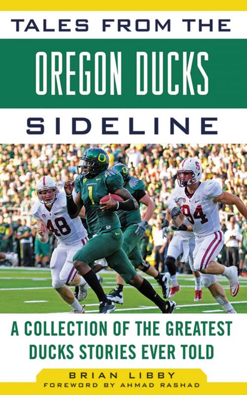 Cover of the book Tales from the Oregon Ducks Sideline by Brian Libby, Sports Publishing